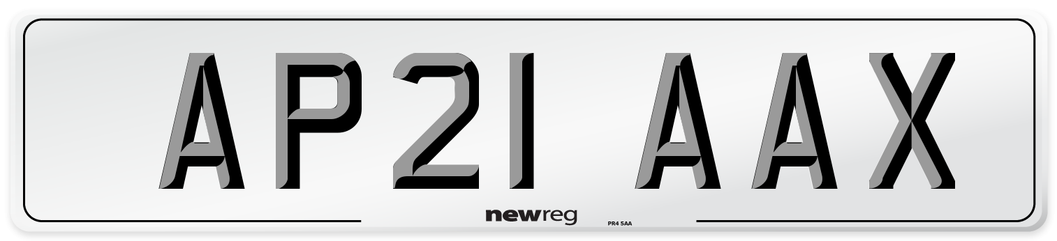 AP21 AAX Number Plate from New Reg